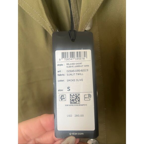 G-Star Relaxed Short Sleeve Jumpsuit NEW NWT - Picture 8 of 9